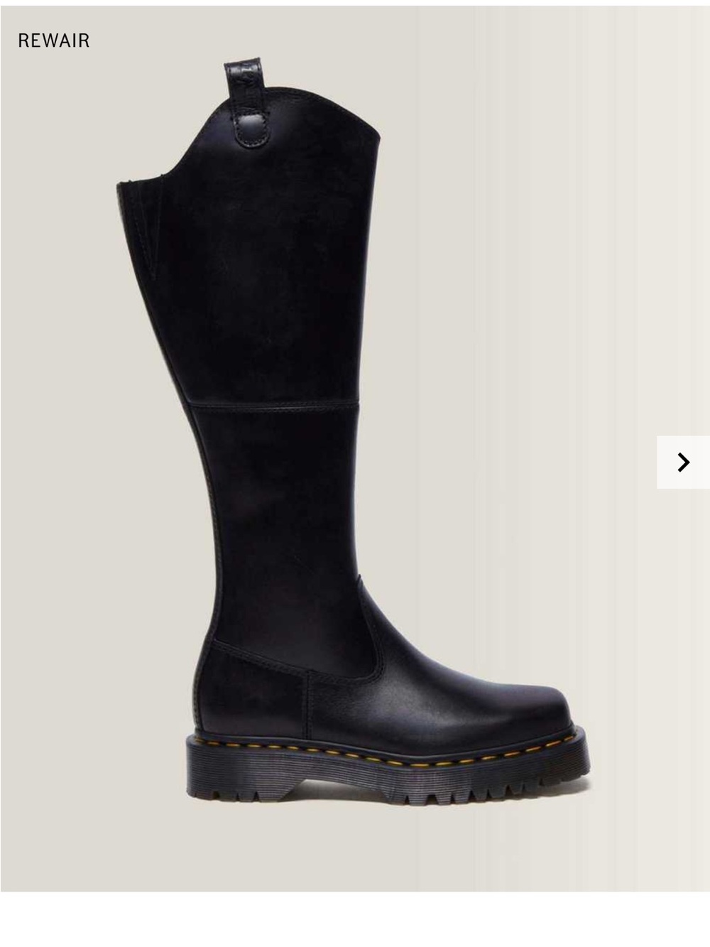 Dr Martens AMAAYAH KNEE HIGH LEATHER BOOTS size US 7
